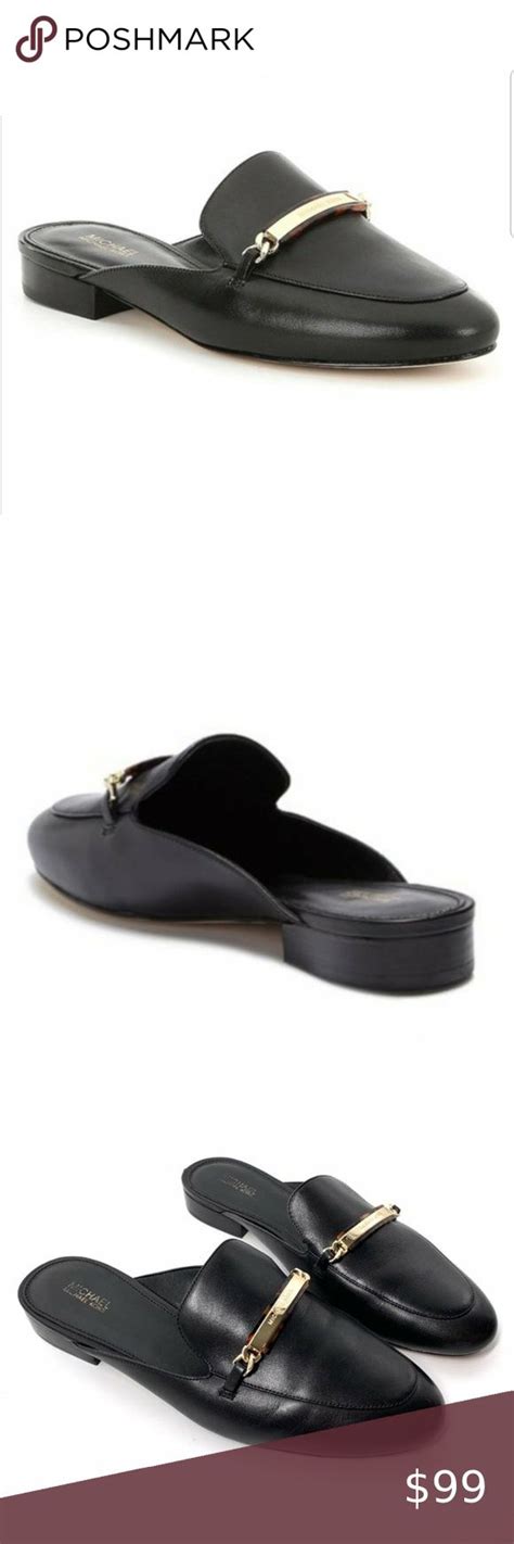 michael kors nadia slide black|Michael Kors ladies slides.